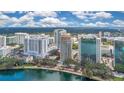 Scenic aerial view of downtown condos with beautiful lake views at 322 E Central Blvd # 1910, Orlando, FL 32801