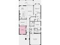 Detailed floor plan showcasing the layout of this home with designated areas for each room at 4198 Barbuda Ln, Kissimmee, FL 34758
