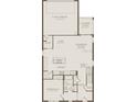 Layout of the first floor showing the kitchen, gathering room, and cafe at 1977 Branched Oak Rd, St Cloud, FL 34771