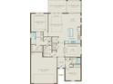 Open floor plan featuring gathering room, owner's suite, kitchen, flex room, and 2 car garage at 2721 Serenity Meadow Dr, Kissimmee, FL 34744