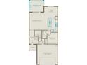 An open floor plan shows the main floor with a kitchen, cafe, gathering room, and bedroom 5 at 2725 Serenity Garden Dr, Kissimmee, FL 34744