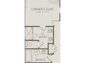 Floorplan showing the owner's suite with bath and secondary bath at 10246 Hadley St, Orlando, FL 32829