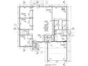 Detailed floor plan showcasing the layout of the home, including bedrooms, bathrooms, kitchen, and living areas at 12793 Sw 43Rd Cir, Ocala, FL 34473