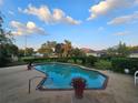 Beautiful backyard pool surrounded by lush landscaping, creating a private and relaxing outdoor oasis at 805 Glen Arden Way, Altamonte Springs, FL 32701