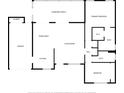 Floorplan featuring primary bedroom with WIC, open living spaces, kitchen, and screened porch at 4907 Lindsay Ct, Orlando, FL 32821
