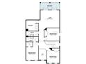 Upstairs floor plan displays four bedrooms, two bathrooms, a balcony, and a large loft at 2430 Francisco Art Ct, Oviedo, FL 32765