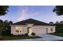 A single-Gathering home featuring a classic design and well-maintained landscaping at 355 S Sunset Ave, Mascotte, FL 34753