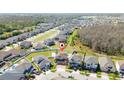 Expansive aerial view showcases the property's prime location within a well-planned community at 2424 Varenna Loop, Kissimmee, FL 34741