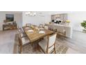 Dining Room with kitchen island and views, with seating for six at 966 Sweetbrier Dr, Deltona, FL 32725