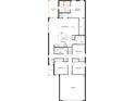 Detailed floor plan showcasing the layout of this home with 4 bedrooms, 2 baths, kitchen and great room at 3340 Rolling Hills Cir, Clermont, FL 34714