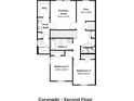 Second floor floorplan featuring the primary suite, two bedrooms and a flex space at 6457 Horseshoe Lane Way, St Cloud, FL 34773