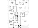 Detailed floorplan showcasing the layout of the home's bedrooms, bathrooms, kitchen, and living areas at 3526 Douglas Fir Dr, Apopka, FL 32703