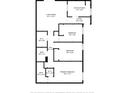 Floor plan layout showcasing bedrooms, bathrooms, living room, eat-in kitchen, and walk-in closets at 209 Esplanade Way # 109, Casselberry, FL 32707