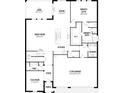 Detailed floorplan of the first story including a 3 car garage and owner's suite at 3418 Douglas Fir Dr, Apopka, FL 32703