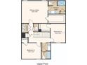 Layout of upper floor with primary suite, 2 bedrooms, 2 baths and laundry at 386 Wayland Dr, Haines City, FL 33844