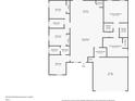 Layout showcasing bedrooms, bathrooms, kitchen, living room, laundry, and garage at 4761 Sw 142Nd Place Rd, Ocala, FL 34473
