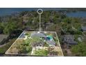 A scenic aerial view highlighting the property's location and surrounding landscape at 409 W 2Nd Ave, Windermere, FL 34786