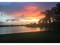 Beautiful lake view at sunset with palm trees at 330 Osprey Lakes Cir, Chuluota, FL 32766