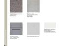 Samples of carpet, tile, cabinets, and quartz for the house at 674 Teviot Rd, Haines City, FL 33844