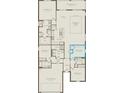 Detailed floor plan showcasing the layout of the bedrooms, bathrooms, and living spaces at 6032 Tree Crossing Ln, St Cloud, FL 34771
