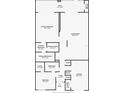 Detailed floor plan showing layout of bedrooms, bathrooms, living room, and kitchen at 2471 Tahoe Cir # 00, Winter Park, FL 32792