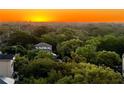 Tranquil sunset view overlooking lush green trees and a distant building at 530 E Central Blvd # 705, Orlando, FL 32801