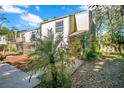 Two-story home with a well-manicured front yard, mature palm trees, and privacy fence at 533 Moree Loop, Winter Springs, FL 32708