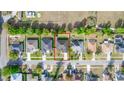 A bird's eye view of a home in its neighborhood, highlighting the property lines and surrounding streets at 2258 Ardon Ave, Orlando, FL 32833