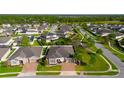 Aerial view of a residential neighborhood with well-maintained homes and green spaces at 1009 Birch Hollow Dr, Apopka, FL 32703