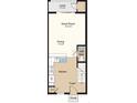 A first floor floorplan showing the kitchen, dining room, great room, half bath, lanai, foyer, and porch at 3158 Skyline Loop, Kissimmee, FL 34758