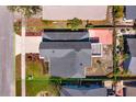 Birds eye view of property with a large yard, patio, established neighborhood, and mature landscaping at 787 E Charing Cross Cir, Lake Mary, FL 32746