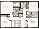 Layout of the second floor of this home with 4 bedrooms, 2 baths, and a laundry room at 4753 Cloister St, Kissimmee, FL 34758