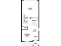 Detailed floorplan of the first level featuring the foyer, gathering room, kitchen, dining and garage at 4228 Sadler Rd, Apopka, FL 32712