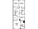 Detailed second floorplan featuring bedrooms, walk-in closet, linen closet, and owner's bath at 4228 Sadler Rd, Apopka, FL 32712