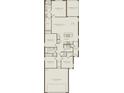 Functional floor plan featuring a 2-car garage, 4 bedrooms, a gathering room, a kitchen and a covered lanai at 3611 Cambridge Brook Dr, Davenport, FL 33837