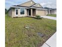 Charming single-story home featuring a bay window, neutral stucco exterior, and an attached two-car garage at 4236 Sagefield Dr., St Cloud, FL 34773