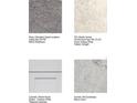 Samples of carpet, floor tile, cabinets, and countertop granite at 326 Wayland Dr, Haines City, FL 33844
