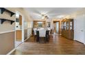 Dining room with wood floors, neutral walls, and natural light at 412 Stimson St, Orlando, FL 32839