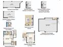 Floorplan options showing alternatives such as a gourmet kitchen, 3 car garage, and alternate bedroom design at 5248 Stone Ridge Pl, St Cloud, FL 34771