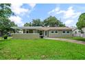 Charming single-story home featuring a well-maintained lawn, covered porch, and inviting curb appeal at 4385 Cassius St, Orlando, FL 32811