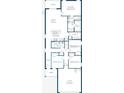 Detailed floor plan showcasing four bedrooms, two bathrooms, kitchen, great room, and two-car garage at 5535 Maddie Dr, Haines City, FL 33844