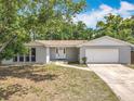 Charming single-story home with a well-manicured lawn and attached two-car garage at 4887 Seminole Ave, Winter Park, FL 32792