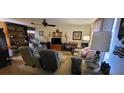 Inviting living room with ceiling fan, and comfortable seating at 1066 Geneva Dr, Oviedo, FL 32765