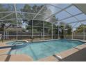 Relaxing screened-in pool and spa area, perfect for outdoor entertaining with a private fenced backyard at 14433 Huntingfield Dr, Orlando, FL 32824