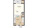 First floorplan rendering featuring an open-concept layout with a kitchen, dining area, great room, and lanai at 3166 Skyline Loop, Kissimmee, FL 34758