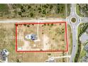 Expansive aerial view of the property featuring a sparkling pool and serene neighborhood surroundings at 11400 Lovers Ln, Winter Garden, FL 34787