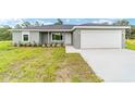 Beautiful single-story home with a two-car garage and landscaped front yard at 315 Fisher Rd, Ocklawaha, FL 32179