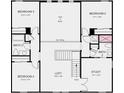 This well-designed floor plan provides open and functional living spaces on the second floor of the home at 5241 Quillback Ln, St Cloud, FL 34771