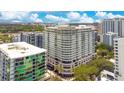 Aerial view of the condominium showcasing its architectural design and its prime location in a vibrant neighborhood at 100 S Eola Dr # 1102, Orlando, FL 32801