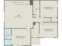 This floor plan shows the loft, bathroom 2, bedroom 2 and bedroom 3 at 15319 Soaring Bluff Dr, Montverde, FL 34756